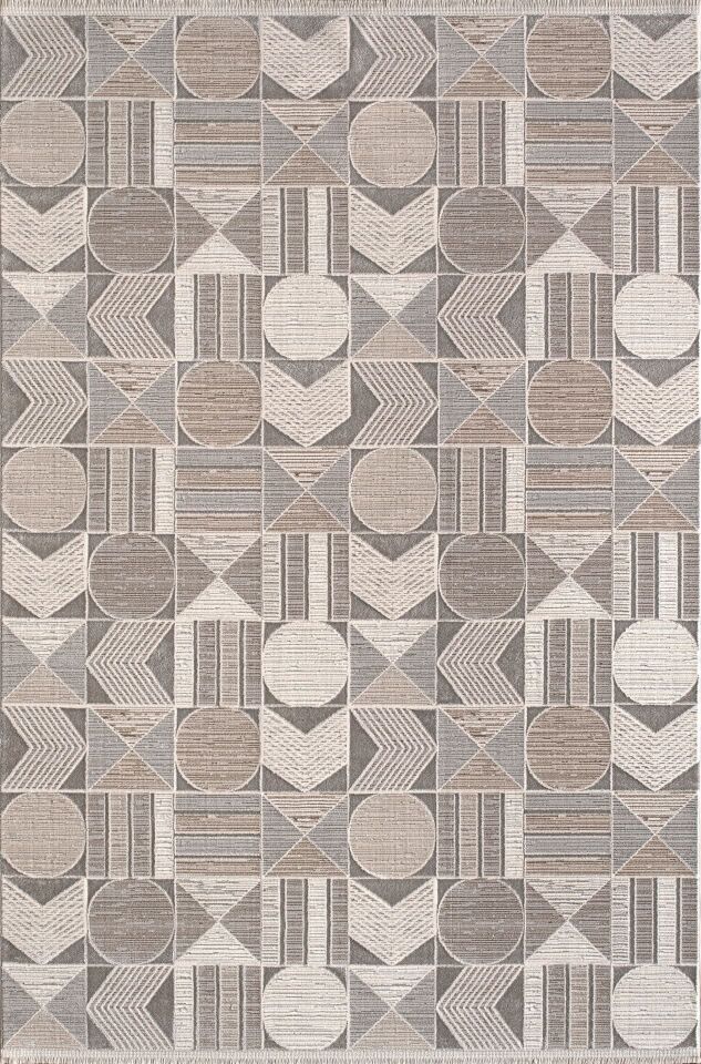 Artemis Halı Gina - 03074B -Krem Gri Halı