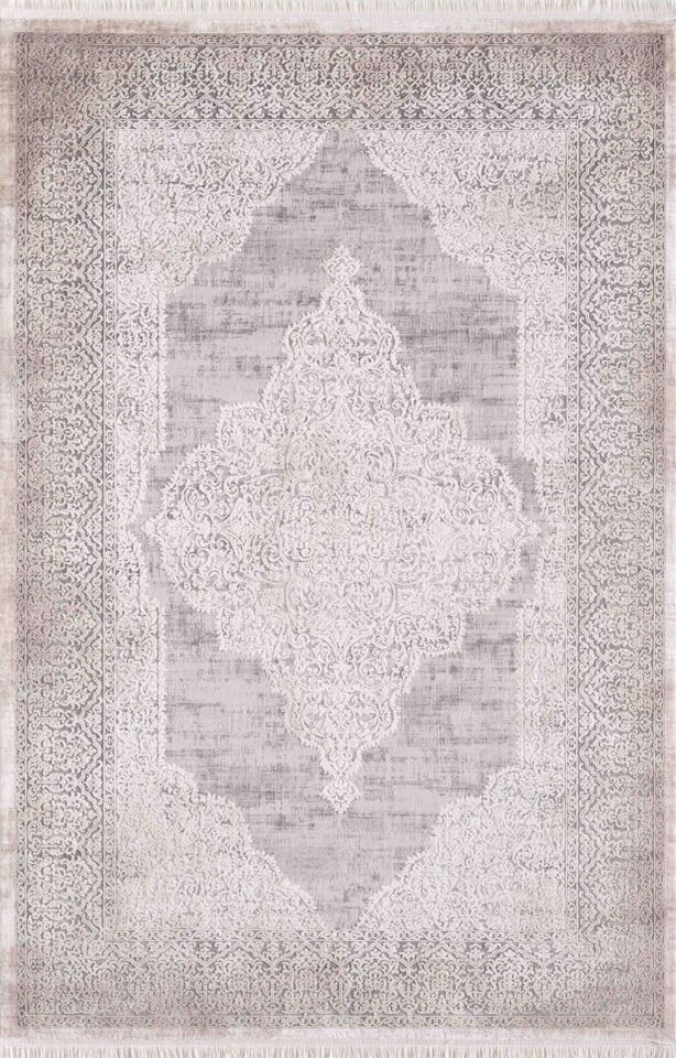 Artemis Halı Barok - 02253C - Krem Gri Halı 80x300