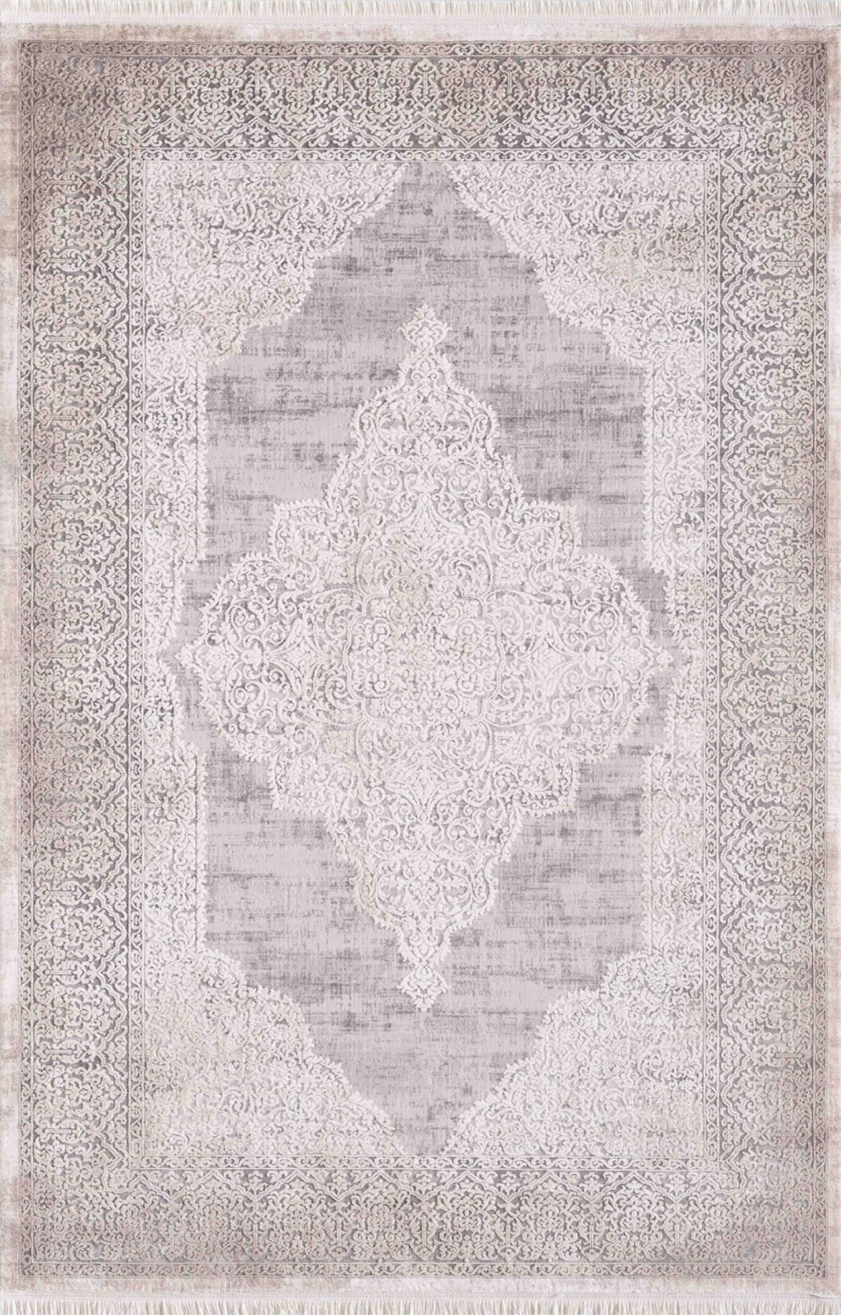 Artemis Halı Barok - 02253C - Krem Gri Halı 80x150