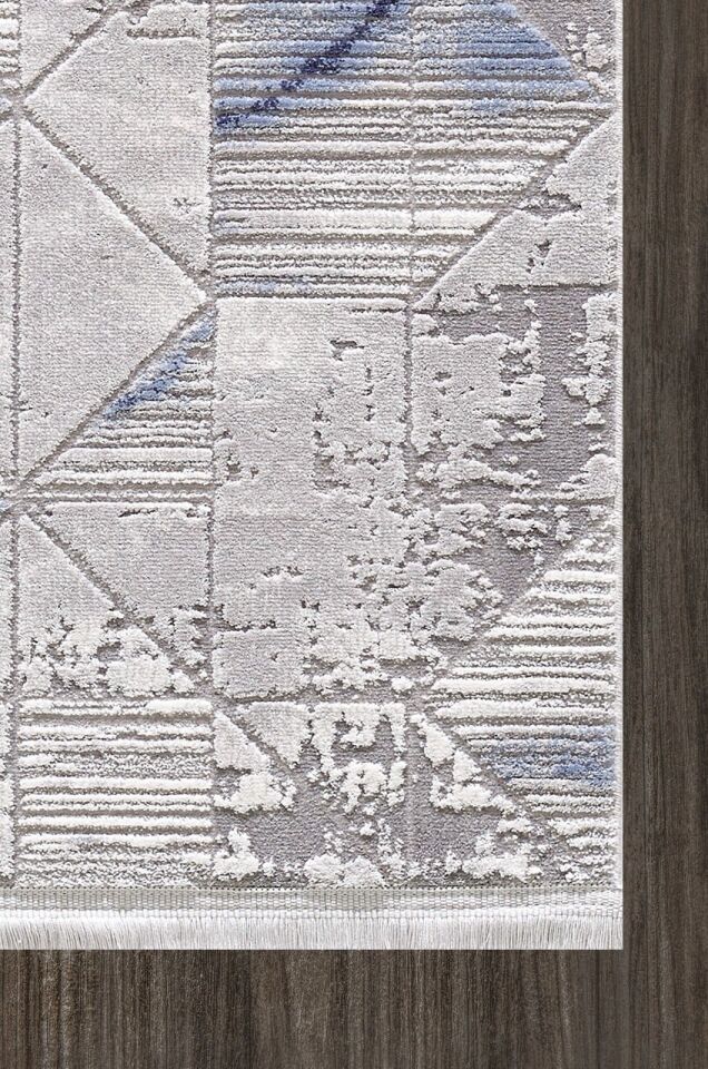 Artemis Halı Samoa - 02382A - Lacivert Gri Çizgili Halı